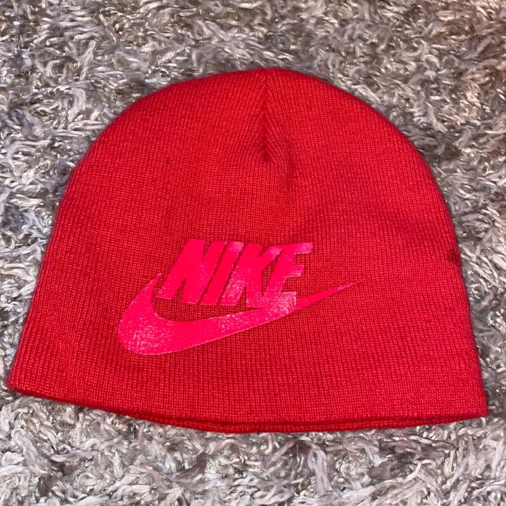 Pink Nike beanie